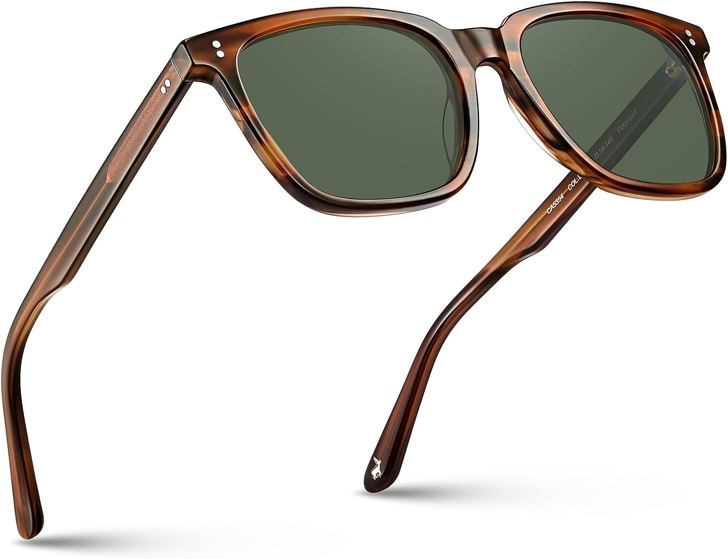 CARFIA Square Acetate Polarized Sunglasses