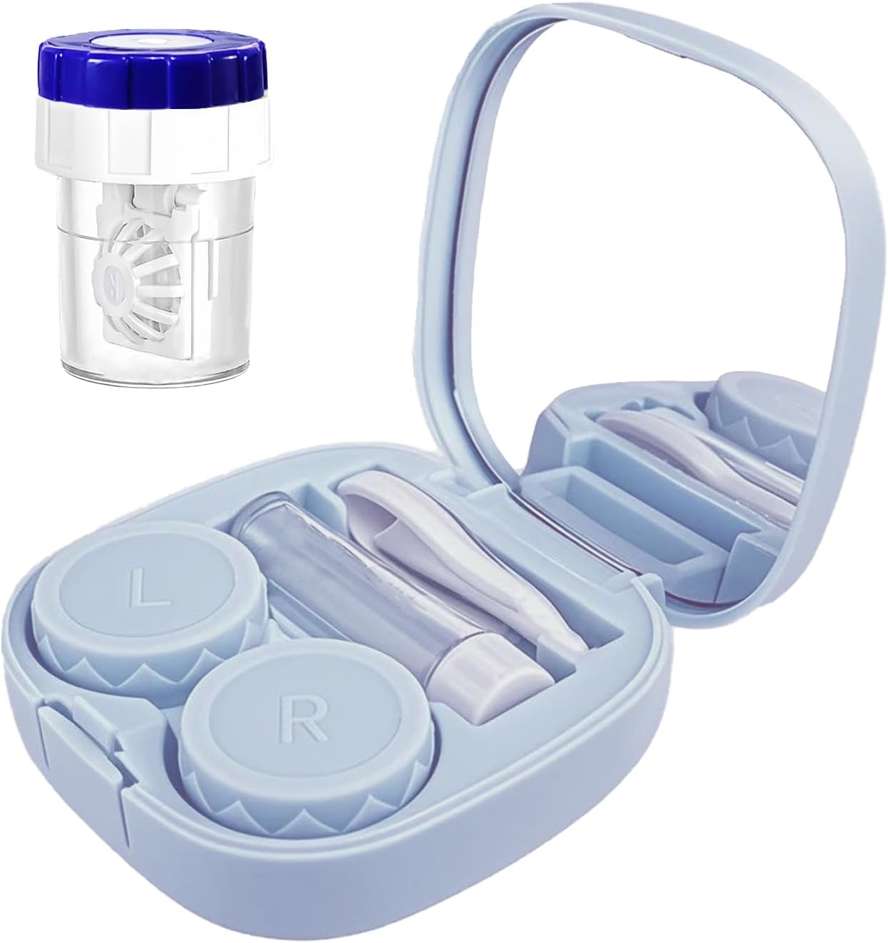 Contact Lens Travel Case Kit with Mirror