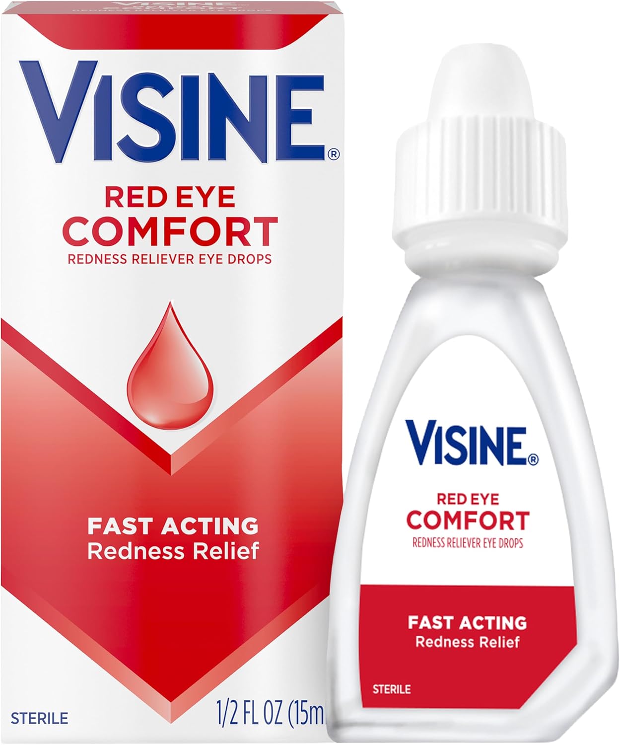 Visine Red Eye Comfort Redness Reliever Drops